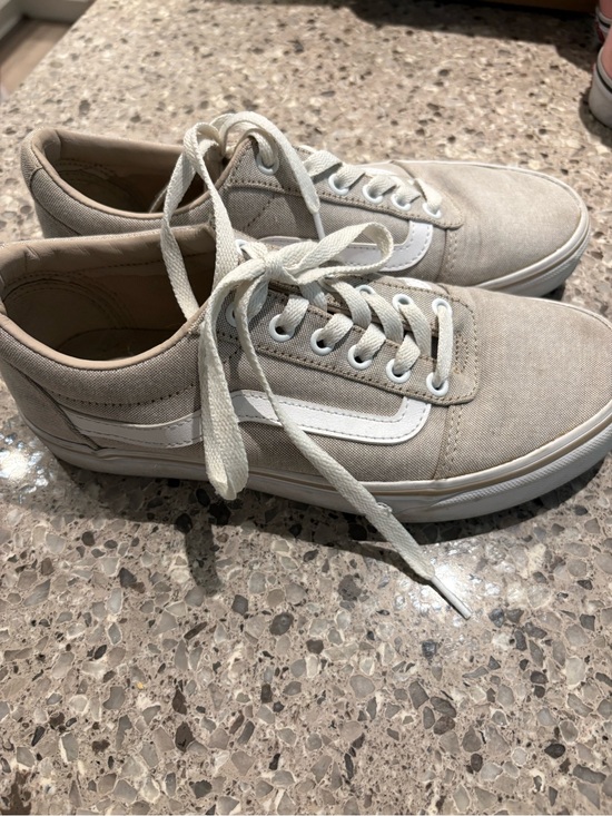 Vans Shoes - Women’s Vans Canvas Low-Top Sneakers with White Stripe